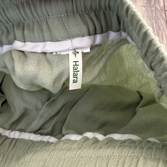 HALARA Sage Green Linen Pants - Picture 2 of 5